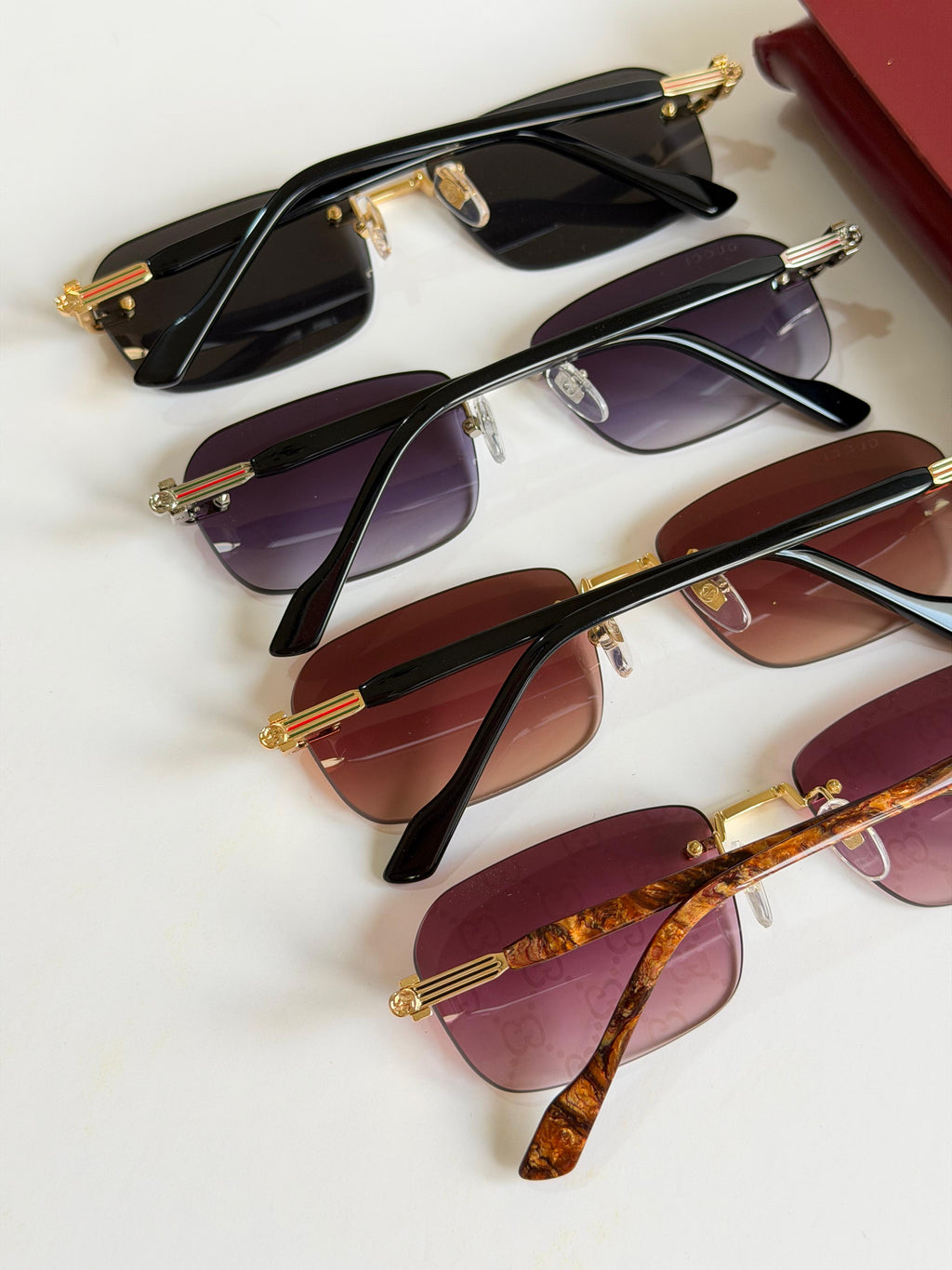 Gucci rectangle-frame  Sunglasses