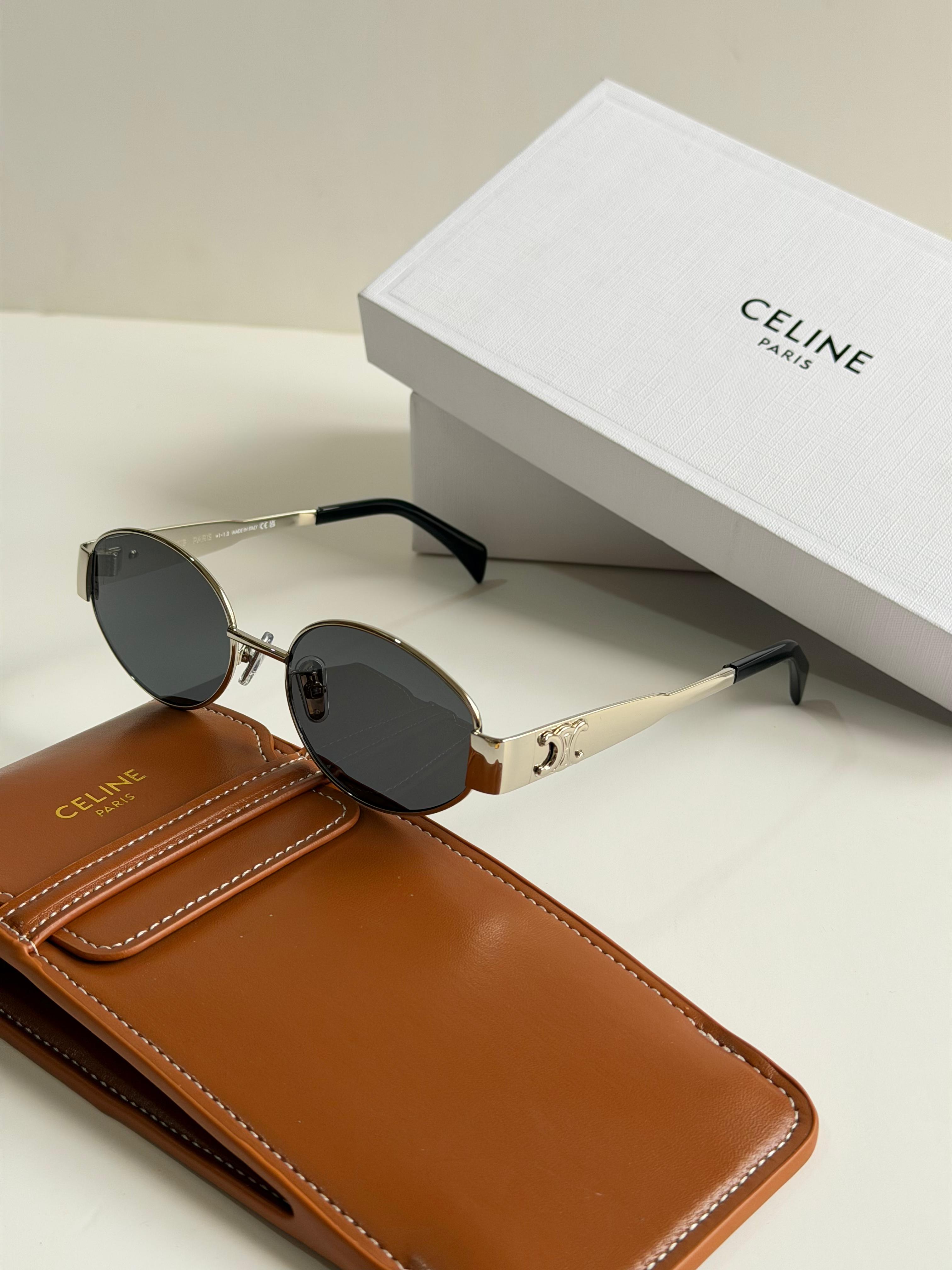 Celine Triomphe Oval Sunglasses