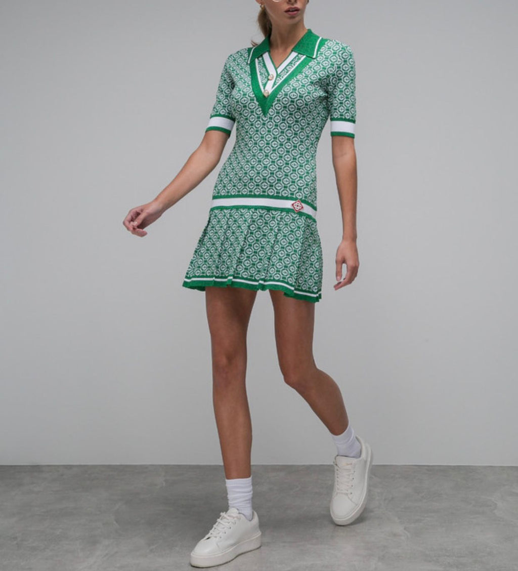 Casablanca - Green logo dress