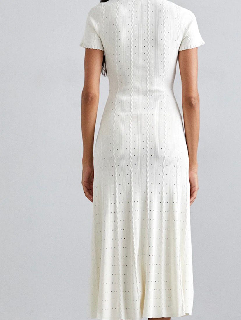 Buy SANDRO Neutral Milona Knit Dress