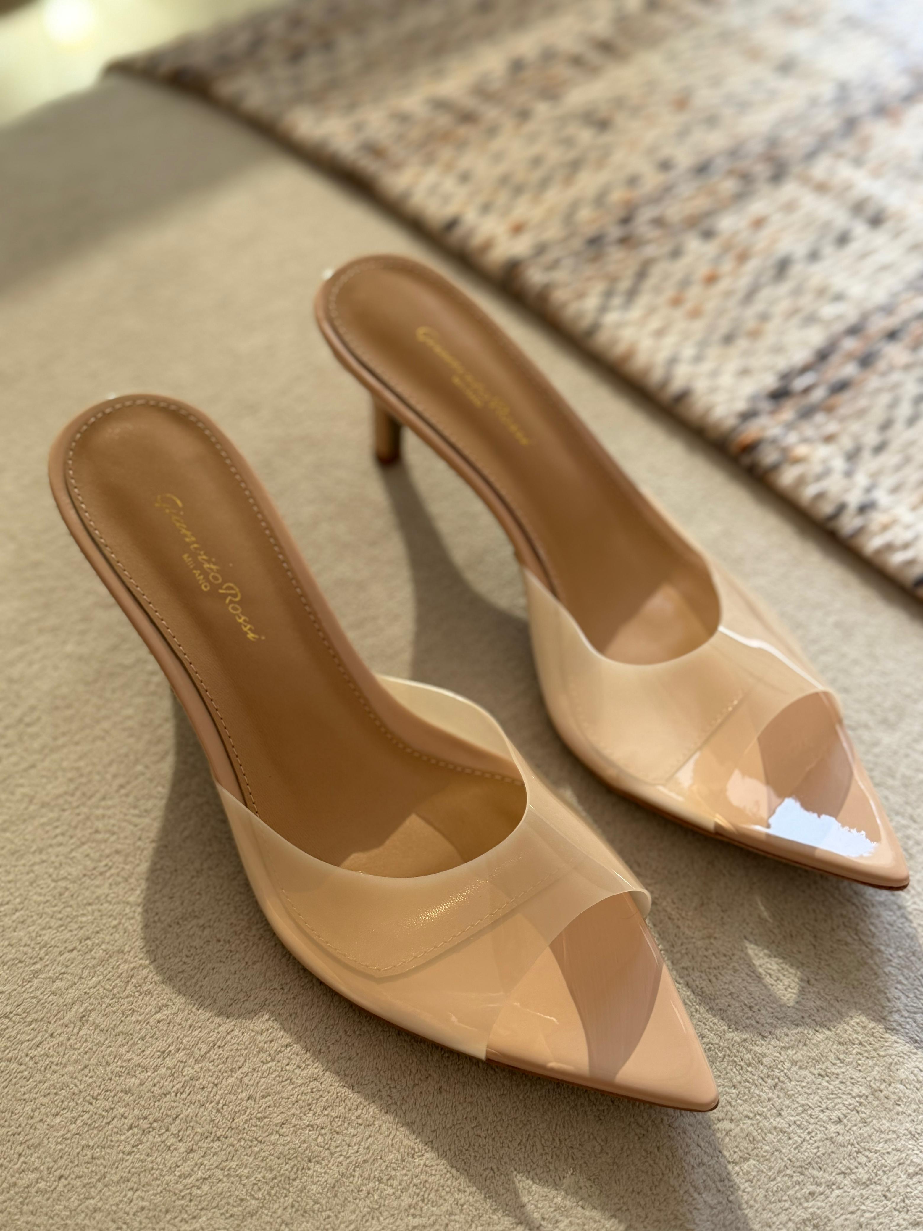 Gianvito Rossi Elle 85 Mule Sandals