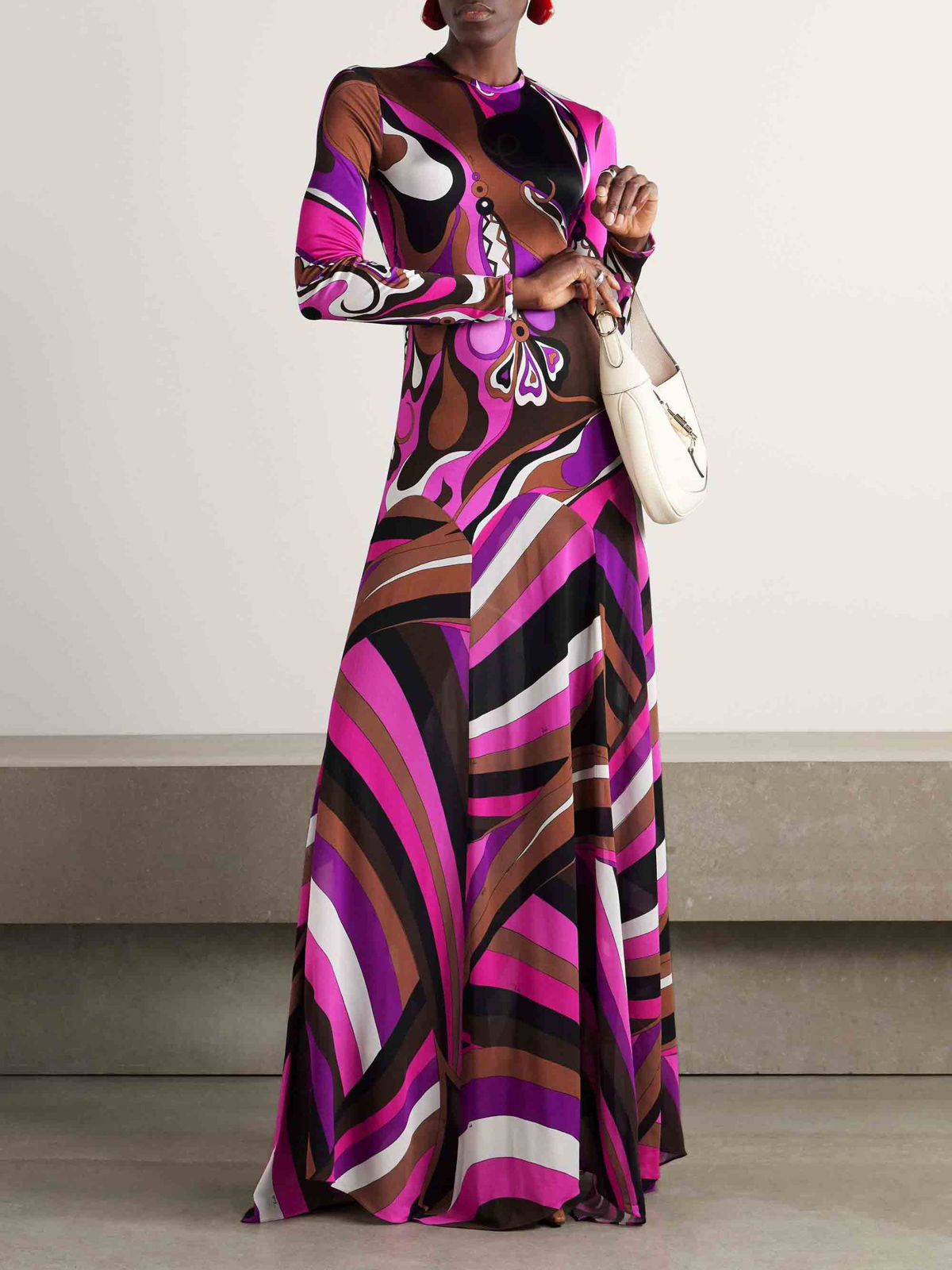 Pucci Multicolour Vivara Printed Kaftan in Silk