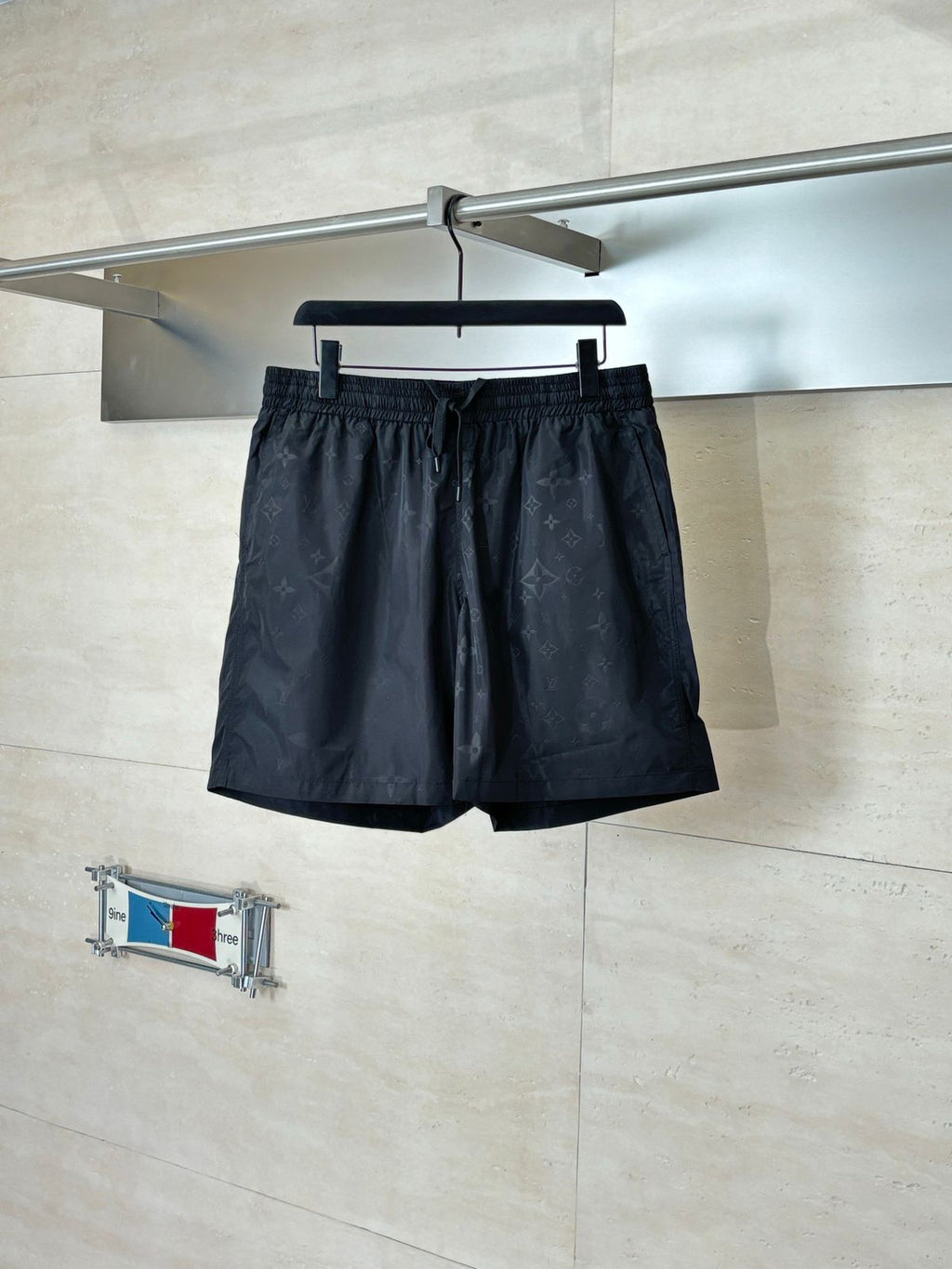 Louis Vuitton Monogram Moire Jacquard Silk Shorts