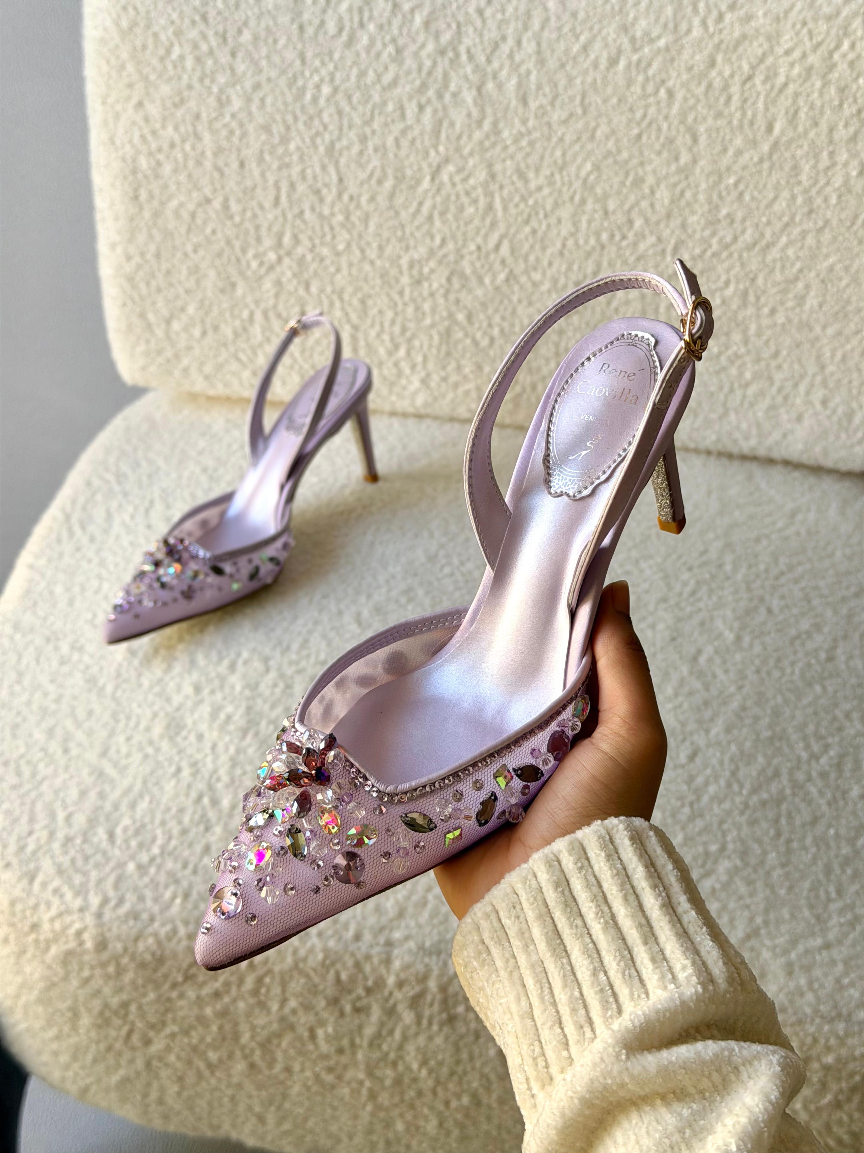 René Caovilla Cinderella 80mm Pumps