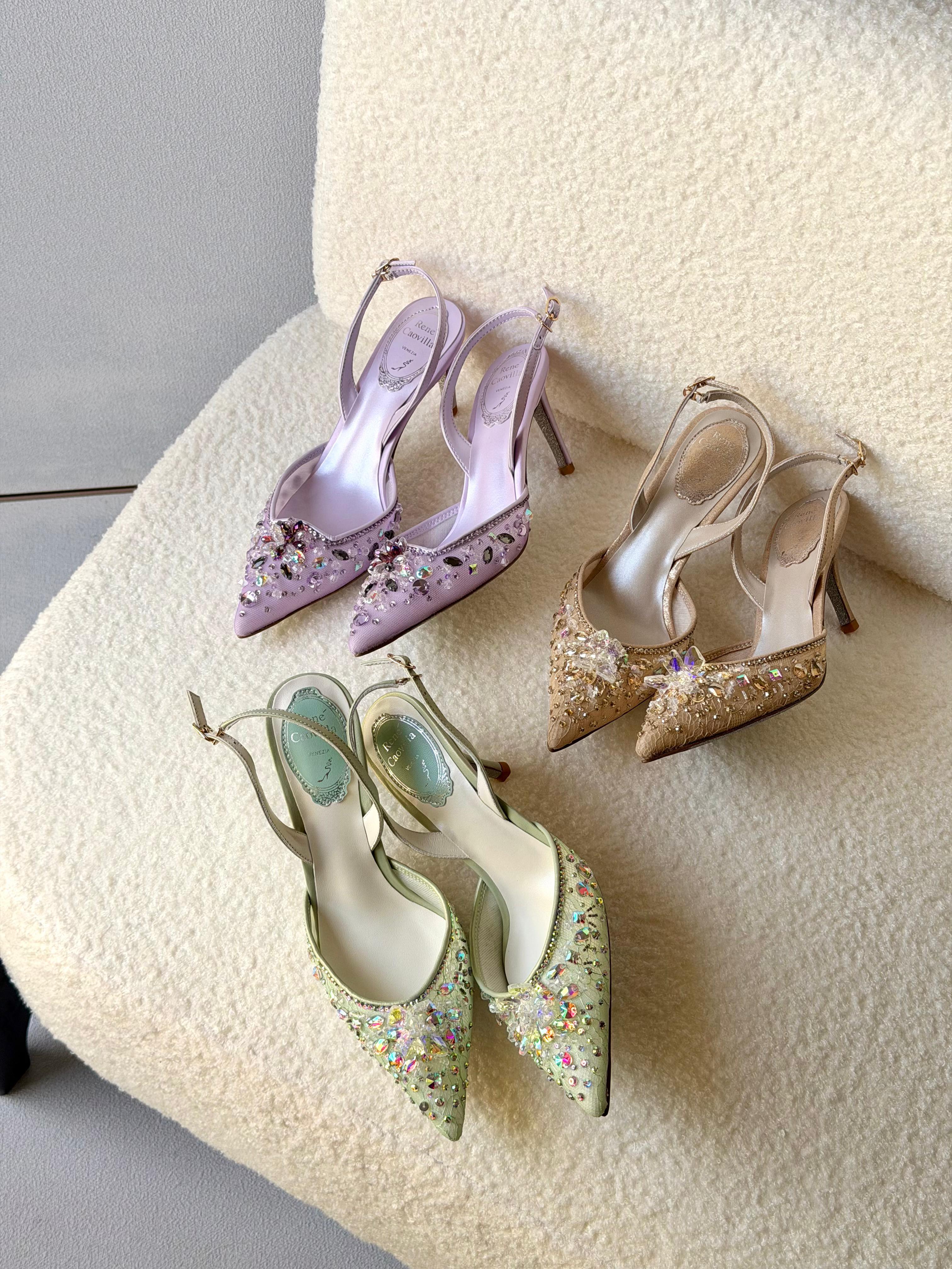 René Caovilla Cinderella 80mm Pumps