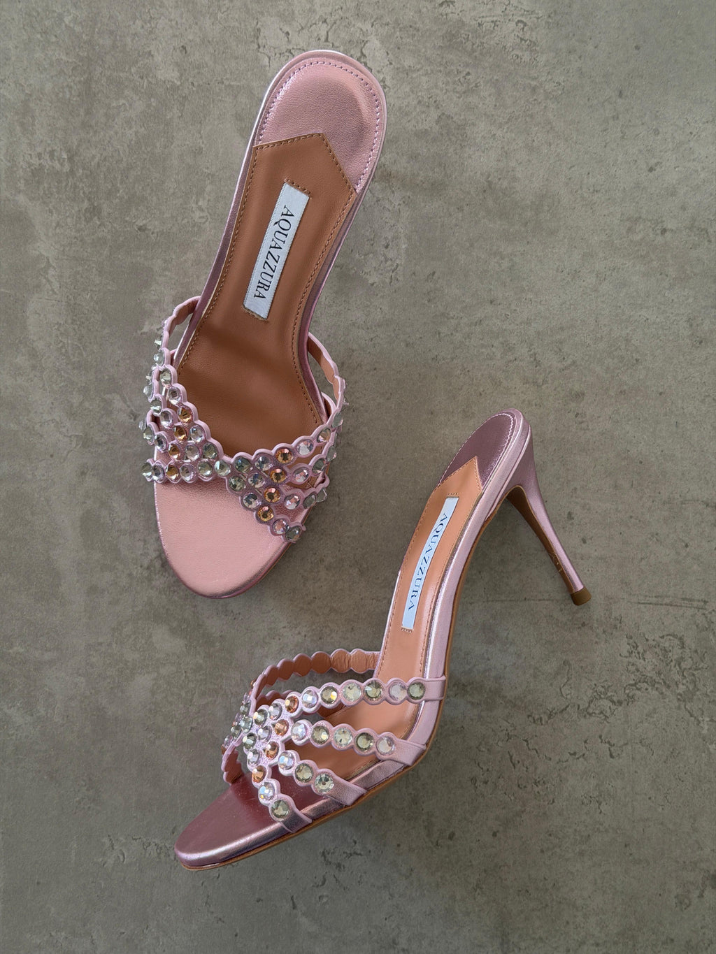 Aquazzura Embellished Tequila Mules 75