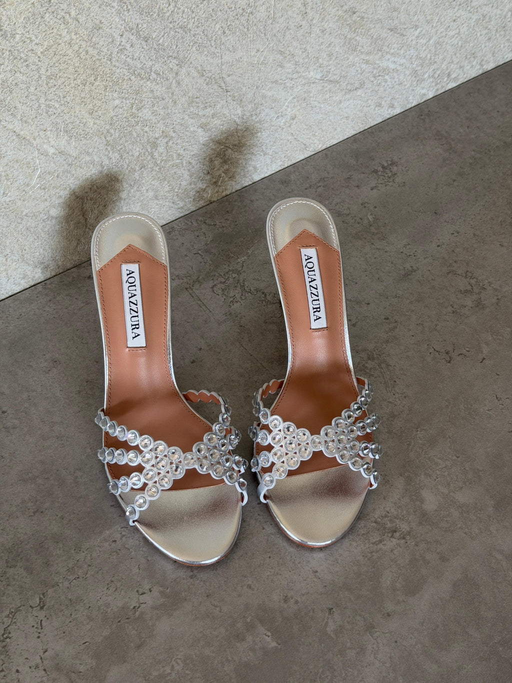 Aquazzura Embellished Tequila Mules 75