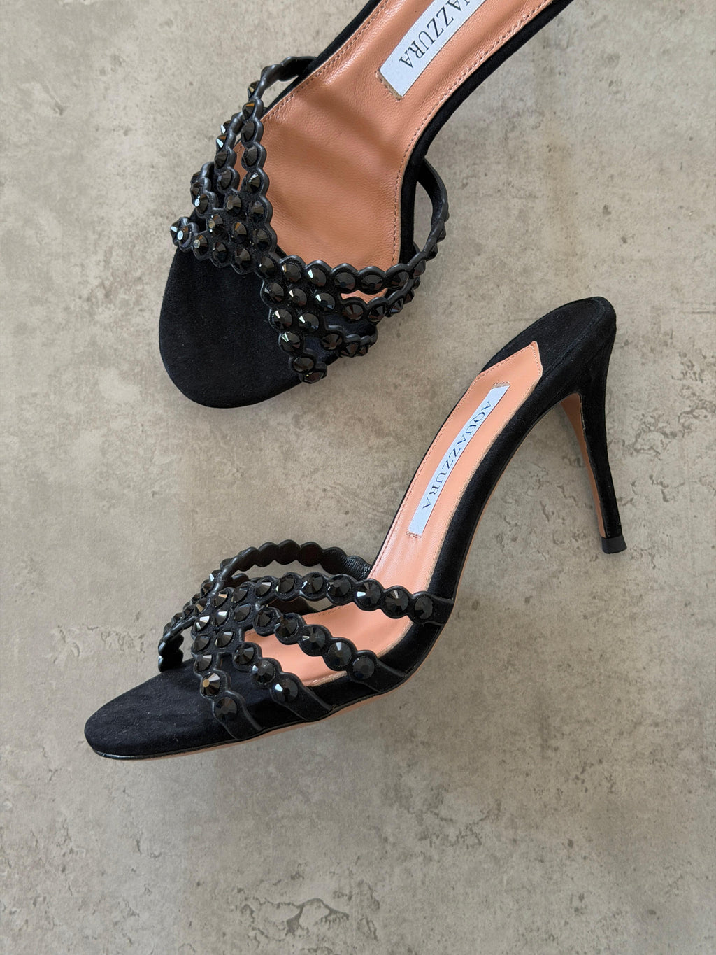 Aquazzura Embellished Tequila Mules 75
