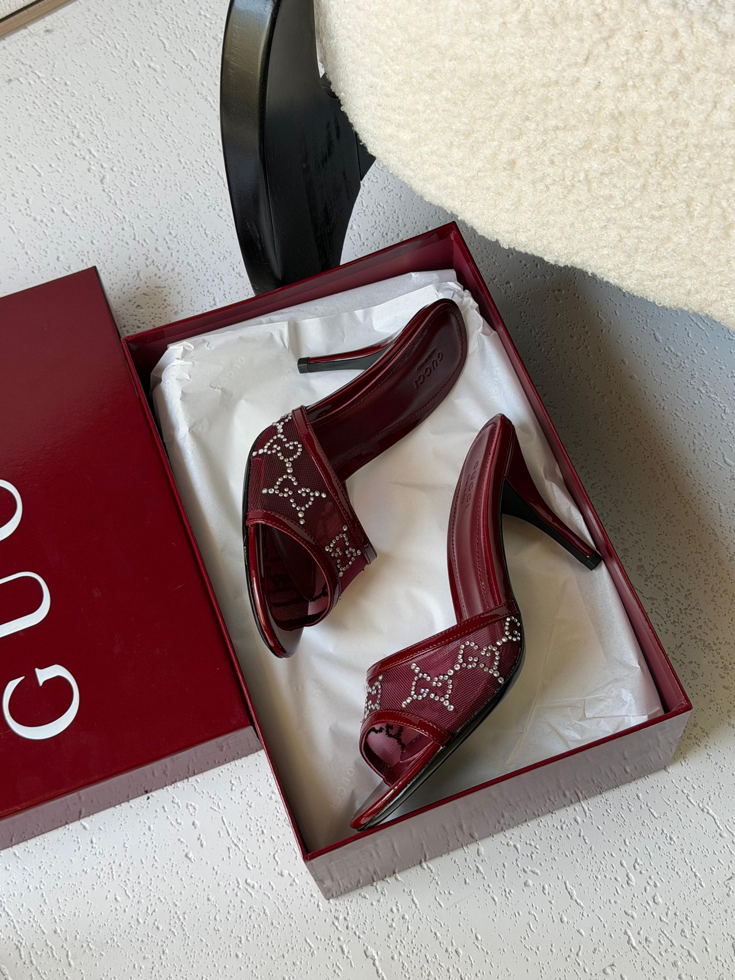 Gucci GG crystal sandals