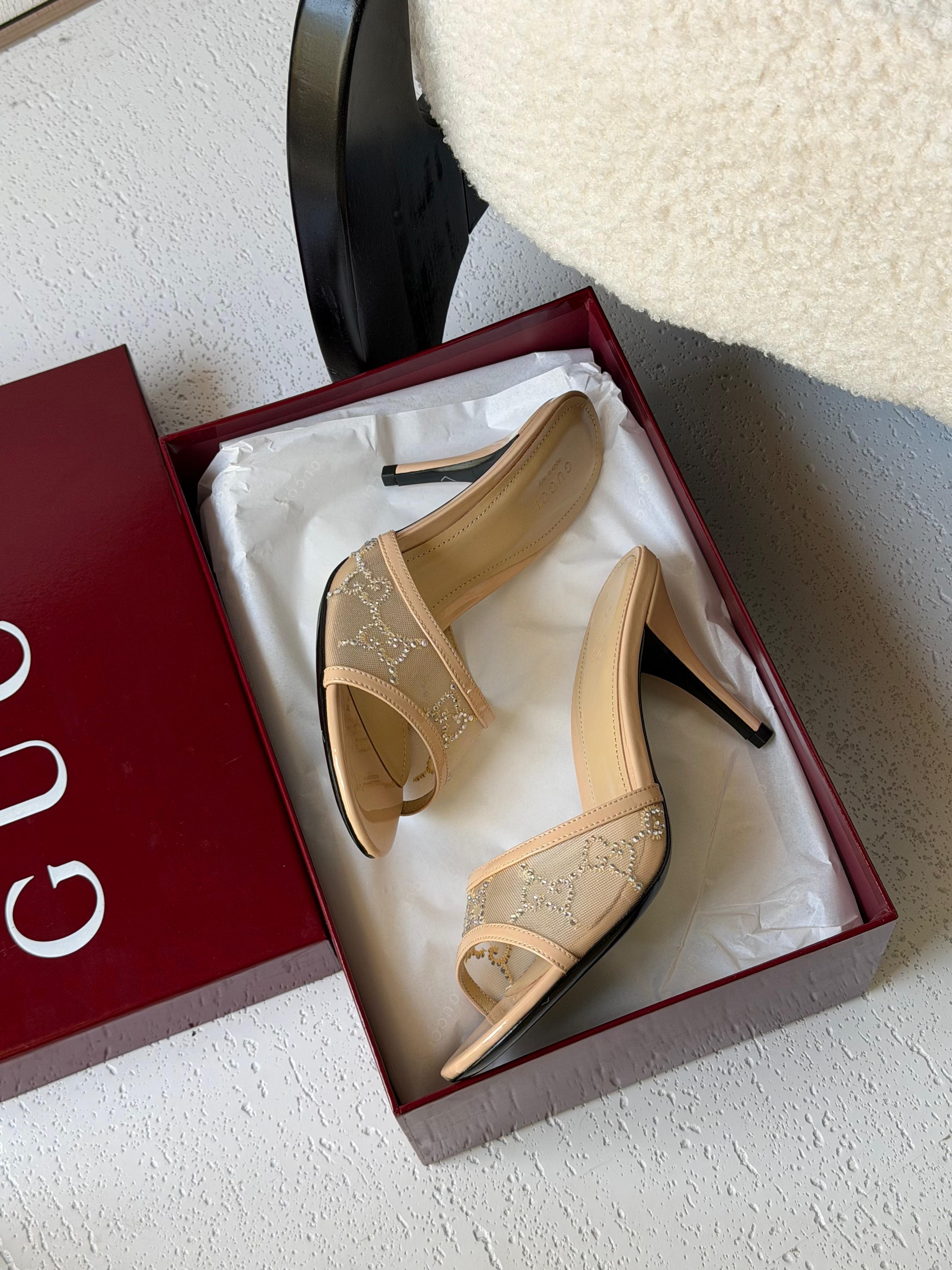 Gucci GG crystal sandals