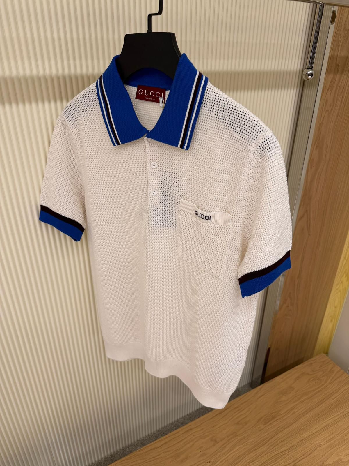 Gucci waffle-knit Cotton Polo Shirt