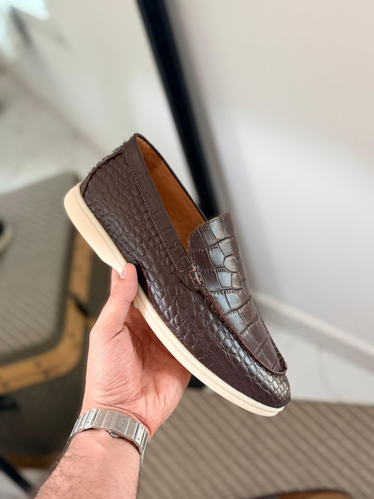 Loro Piana Crocodile Loafer