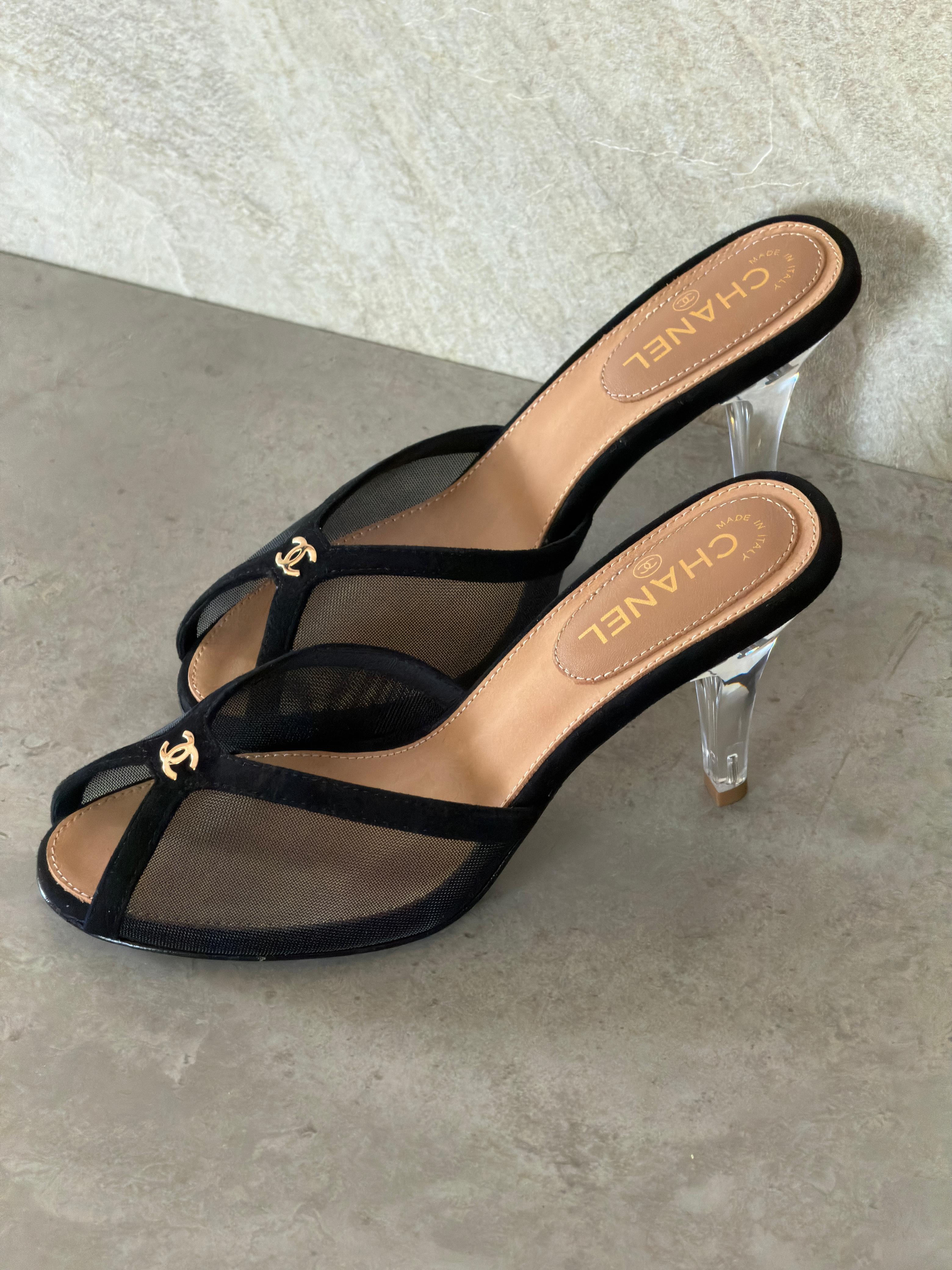 Chanel Mesh heels