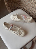 Miu Miu Woven nappa leather ballerinas