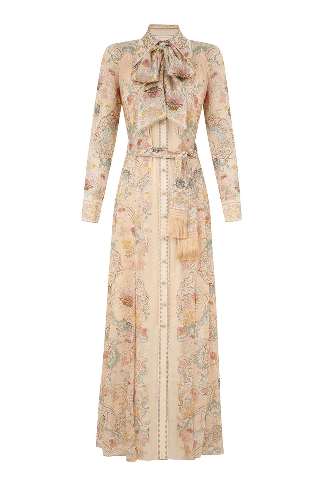Zimmermann Multi Floral Rebellion Maxi Shirt Dress