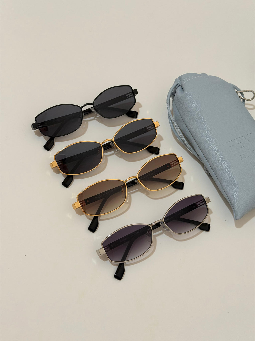 Fendi Baguette Oval Sunglasses