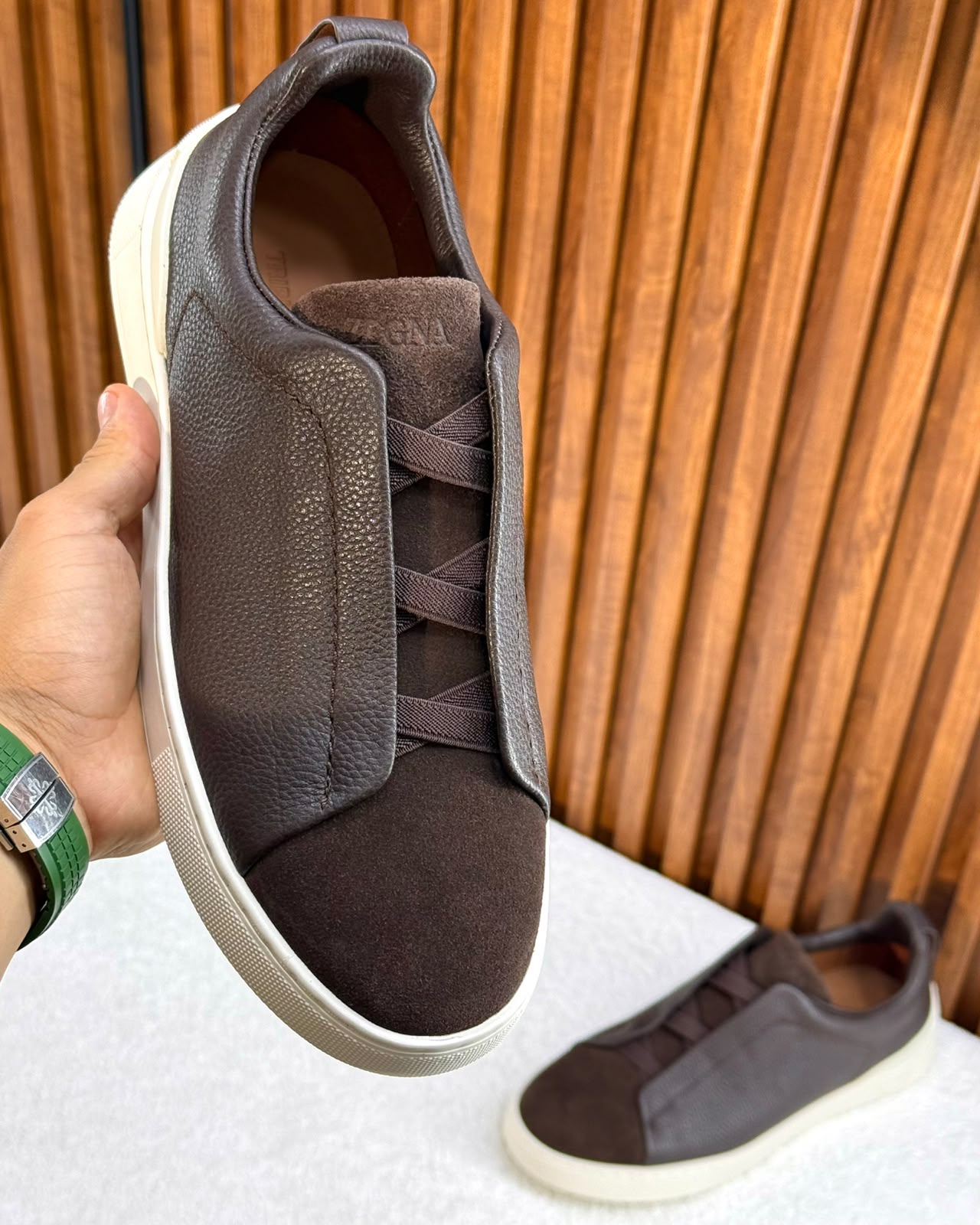 Zegna Triple Stitch Sneakers