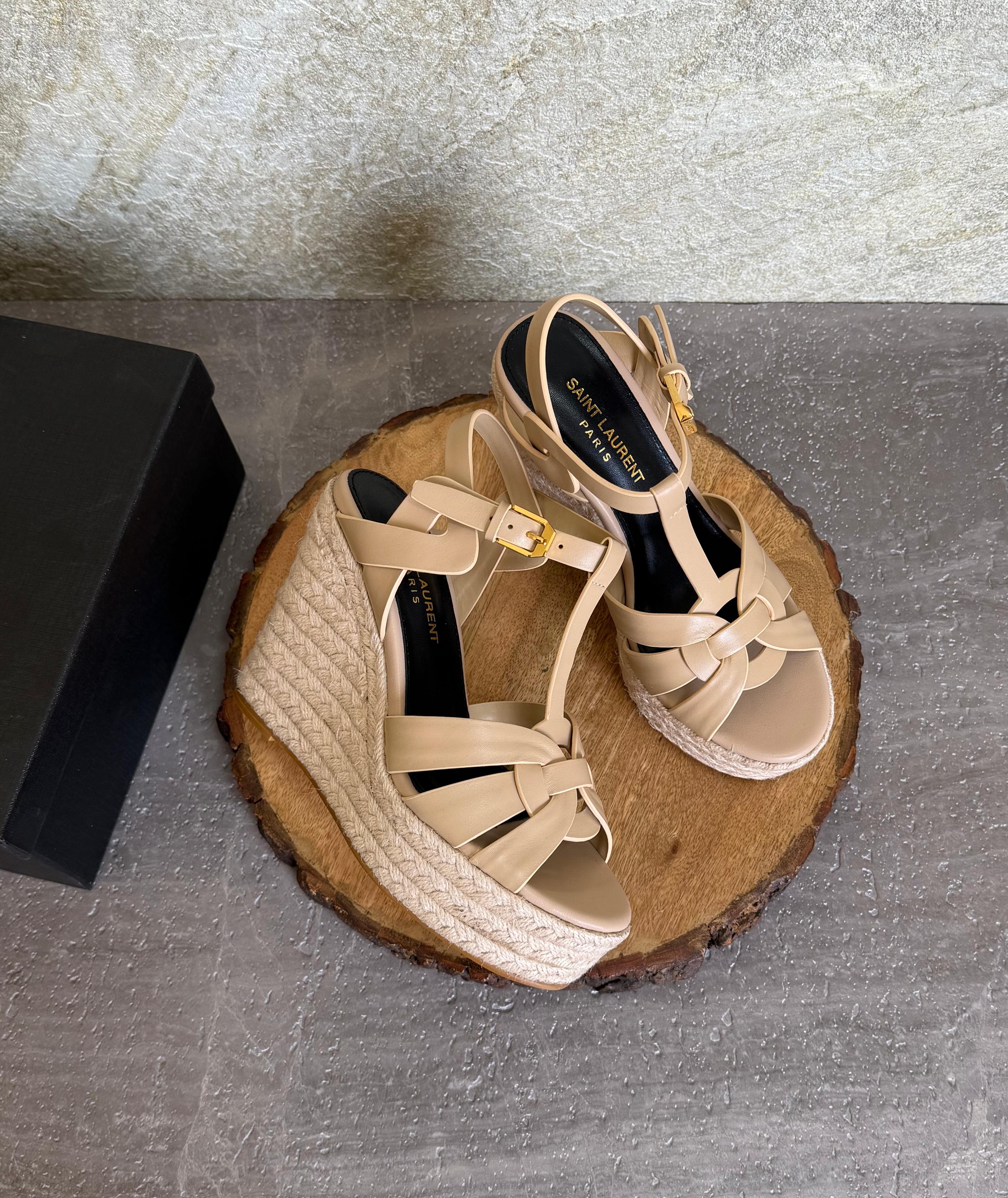YSL Espadrilles Wedge Sandals