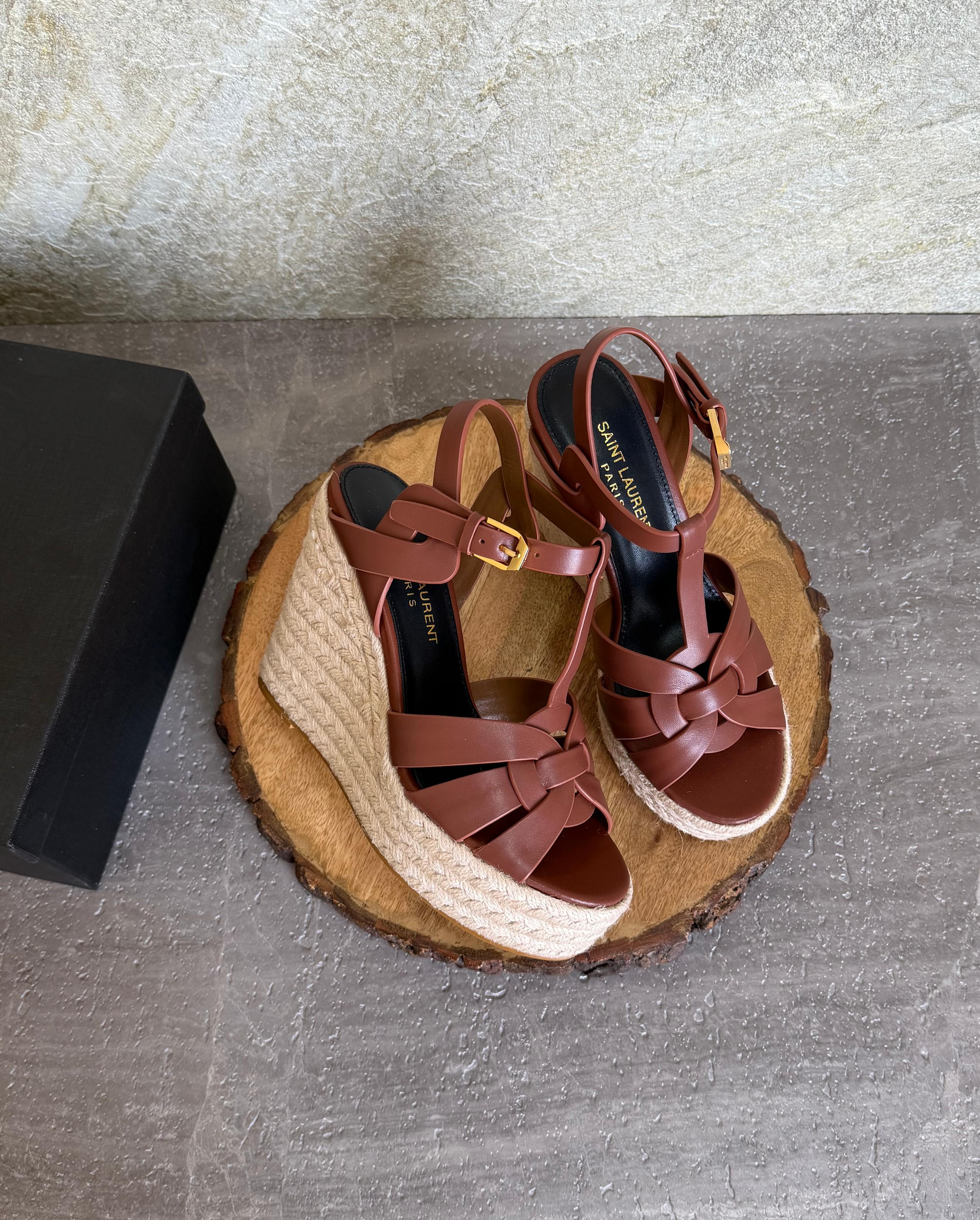 YSL Espadrilles Wedge Sandals