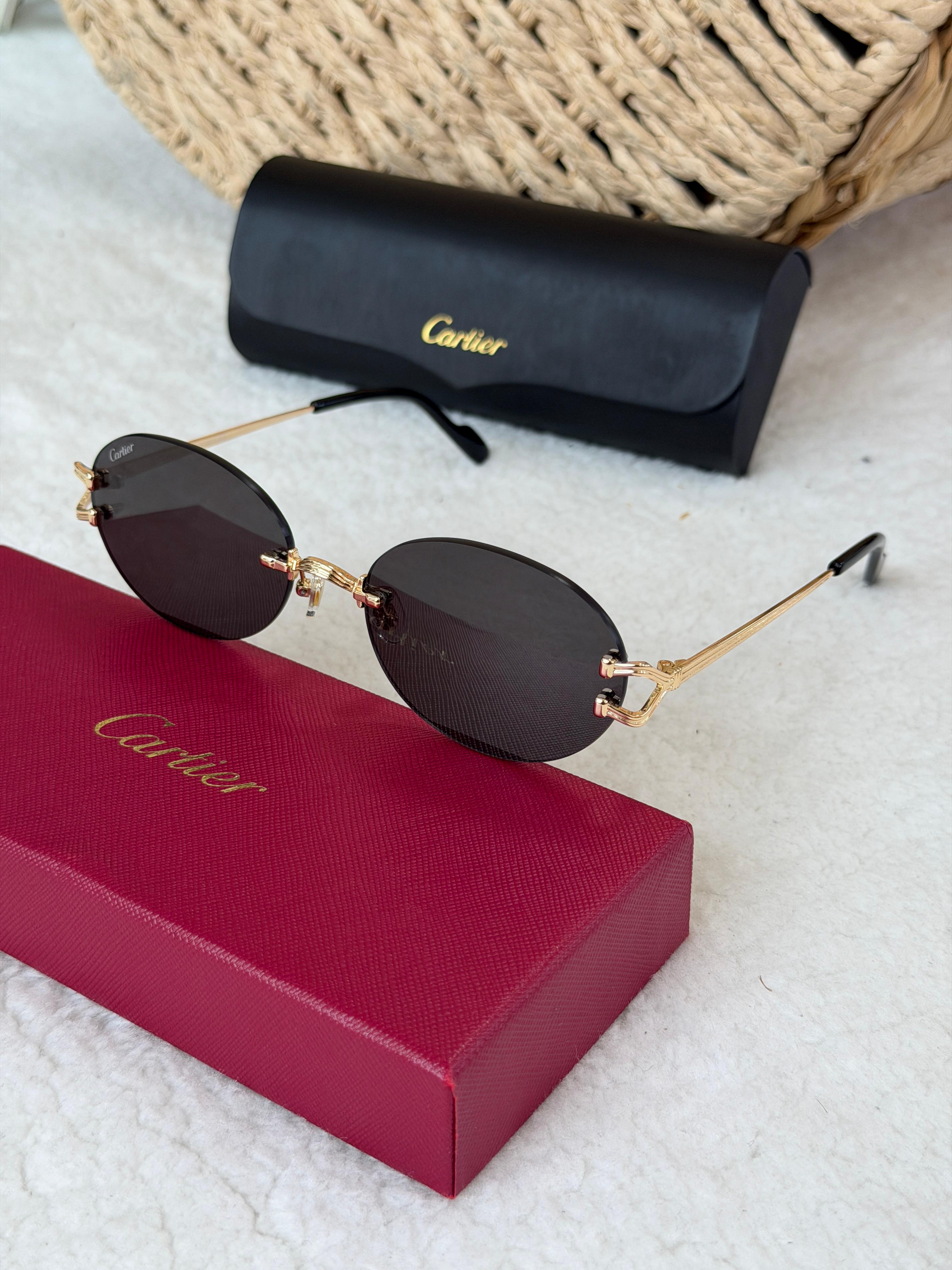 Cartier Eyewear oval-frame Sunglasses