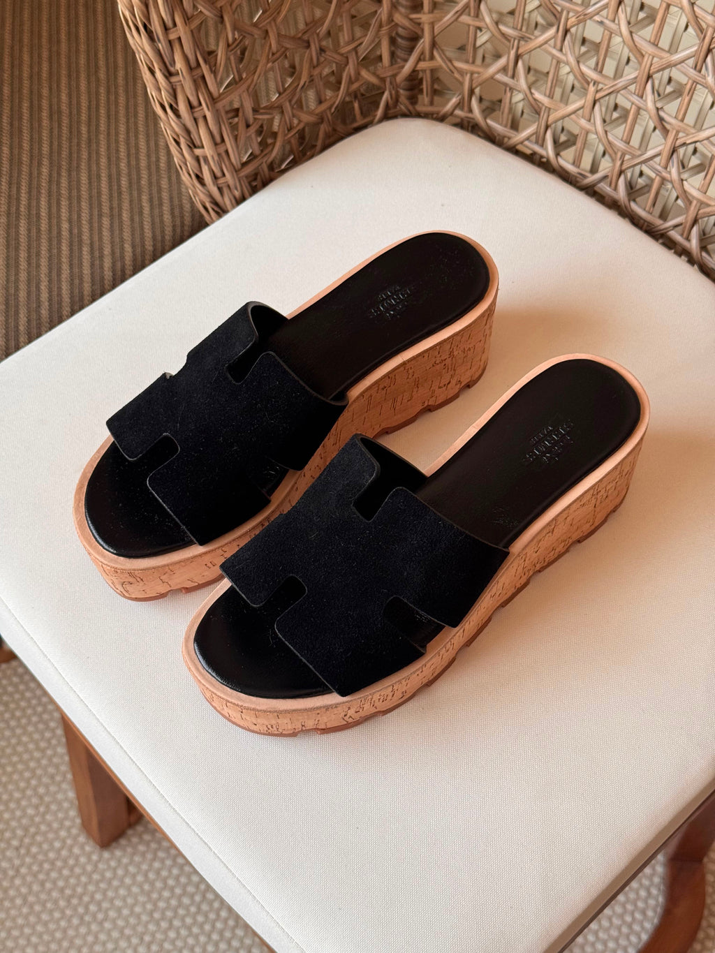 Hermes Luce 30 Sandals in Suede