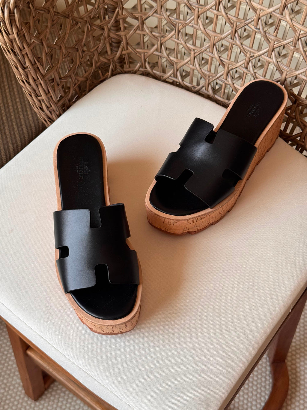 Hermes Luce 30 Sandals in Suede
